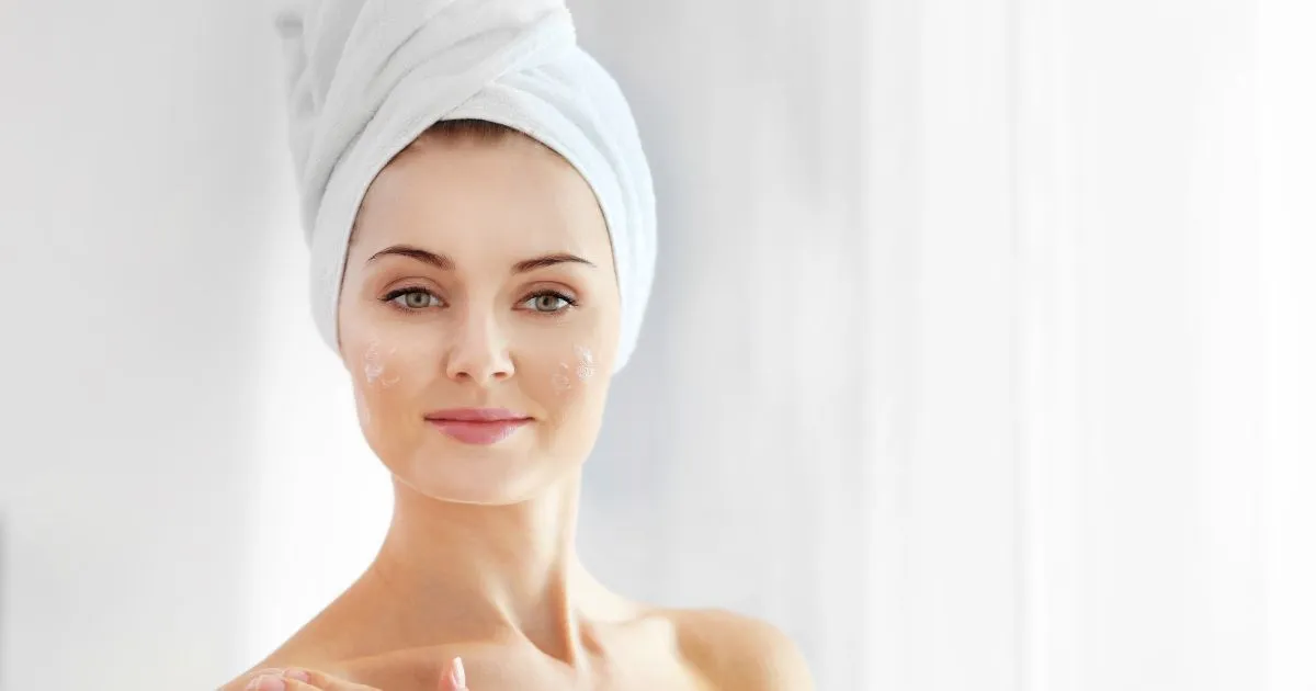 Portrait of Woman Steaming her hair with Warm Towel Around Her Head Portrait of Woman Steaming her hair with Warm Towel Around Her Head