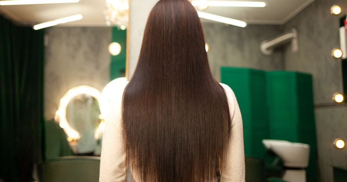 Result of Botox hair Result of hair botox treatment